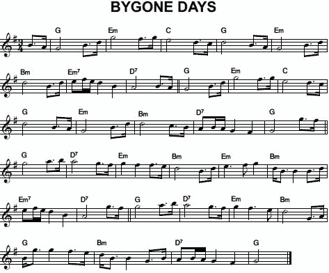 notation: Bygone Days