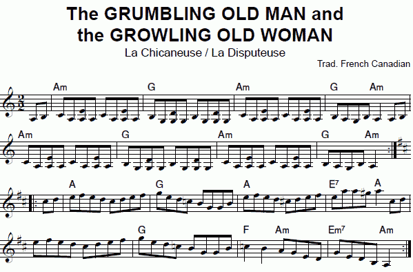 notation: the Grumbling Old Man...