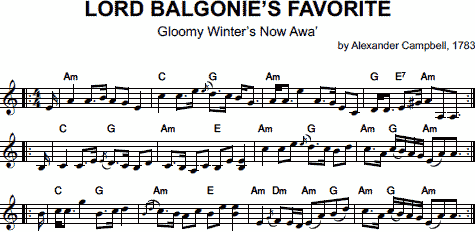 notation: Lord Balgonie's Favorite