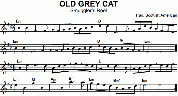 notation: Old Grey Cat