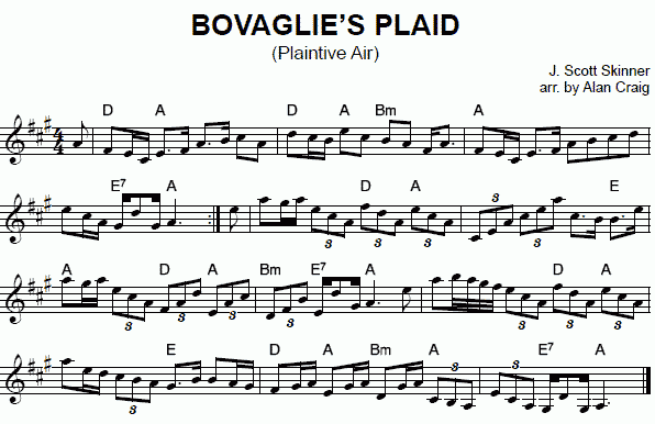 Bovaglie's Plaid notation